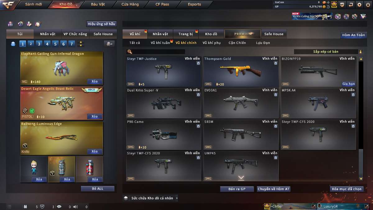 shop acc cf uy tin gia re